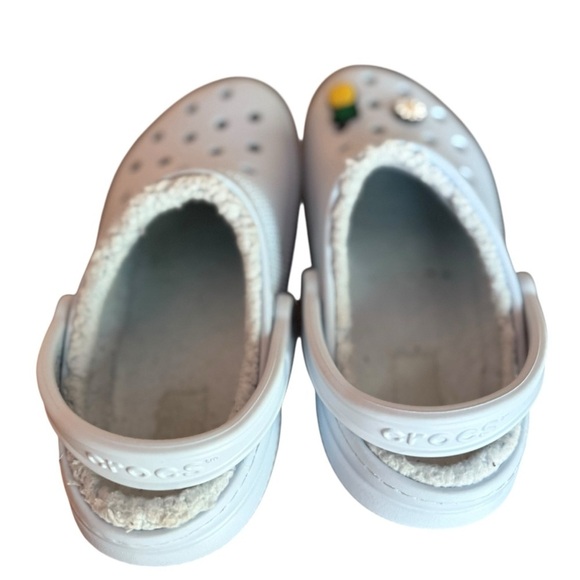 CROCS CLASSIC LINED CLOG Mens & Womens Mineral Blue decorative charm Sz 8 - Picture 9 of 10